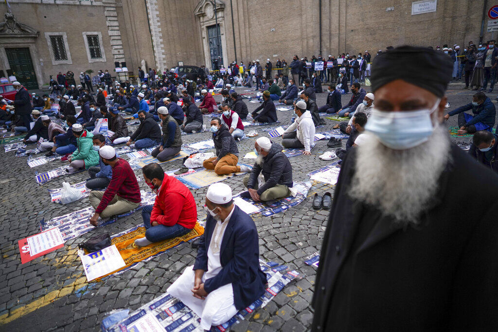 APTOPIX Italy France Protest
